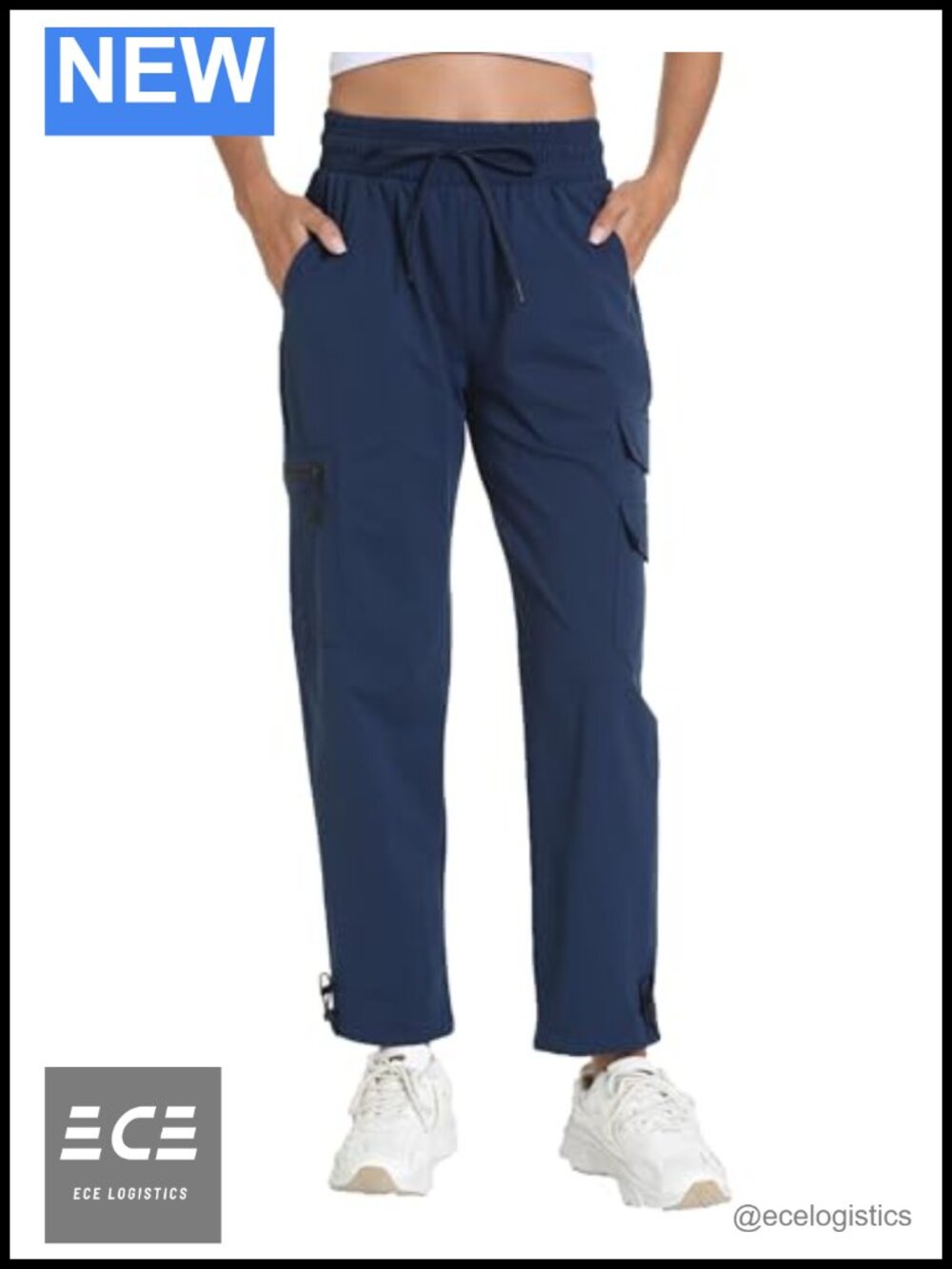Women's Lightweight Hiking Joggers Cargo Pants 5 Pockets Quick Dry